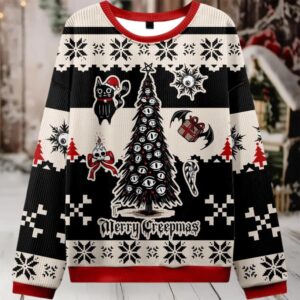2025 Merry Creepmas Ugly Christmas Sweater