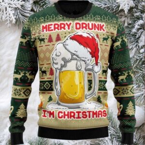 2025 Merry Drunk I’m Christmas Ugly Sweater