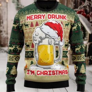 2025 Merry Drunk I’m Christmas Ugly Sweater
