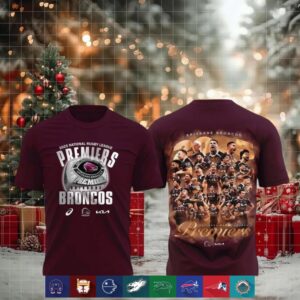 2025 National Rugby League Premiers Brisbane Broncos shirt