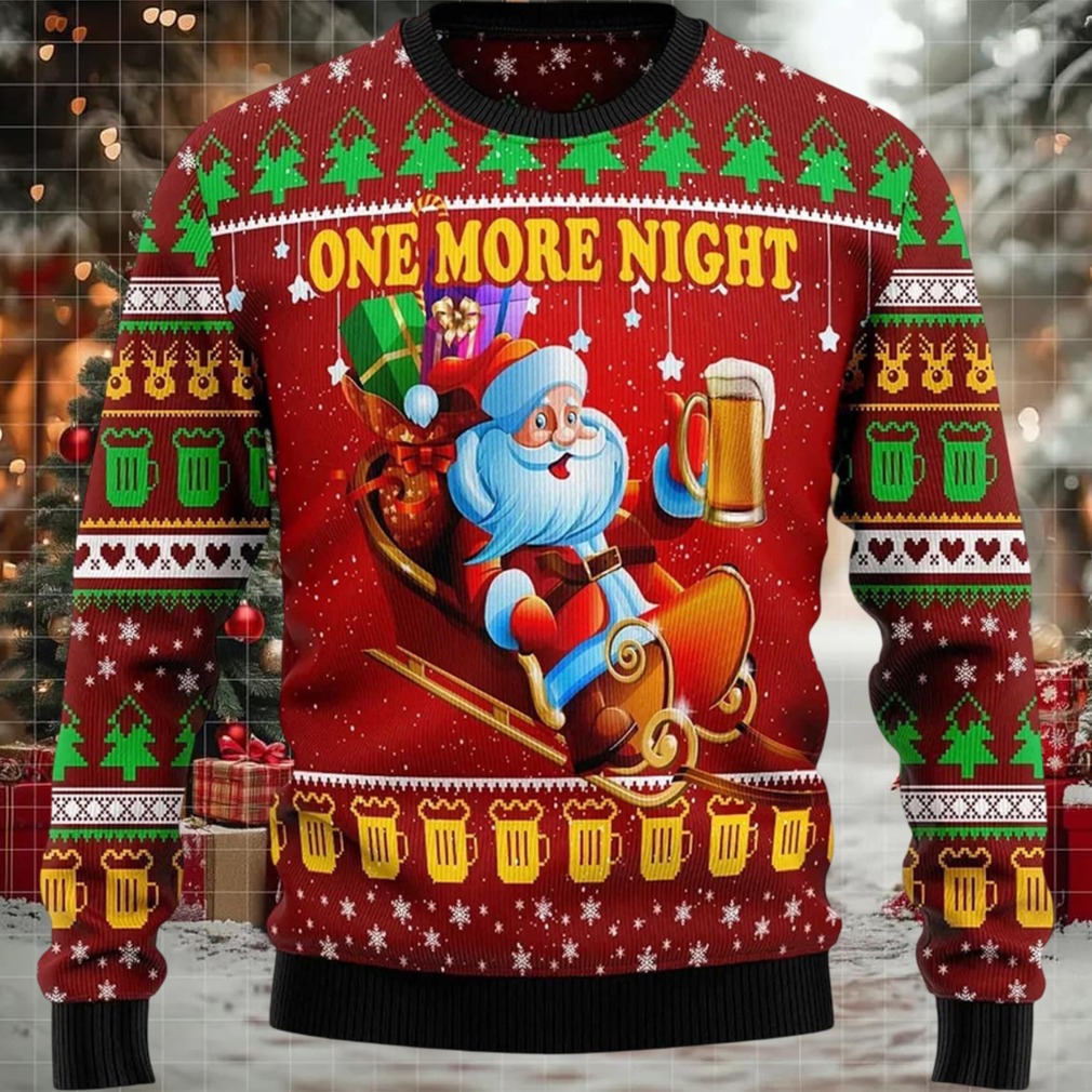 2025 One More Night Ugly Christmas Sweater