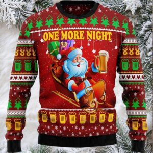 2025 One More Night Ugly Christmas Sweater