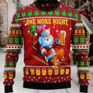 2025 One More Night Ugly Christmas Sweater
