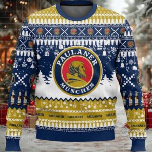 2025 Paulaner German Beer Christmas Ugly Sweater 2025 Paulaner German Beer Christmas Ugly Sweater