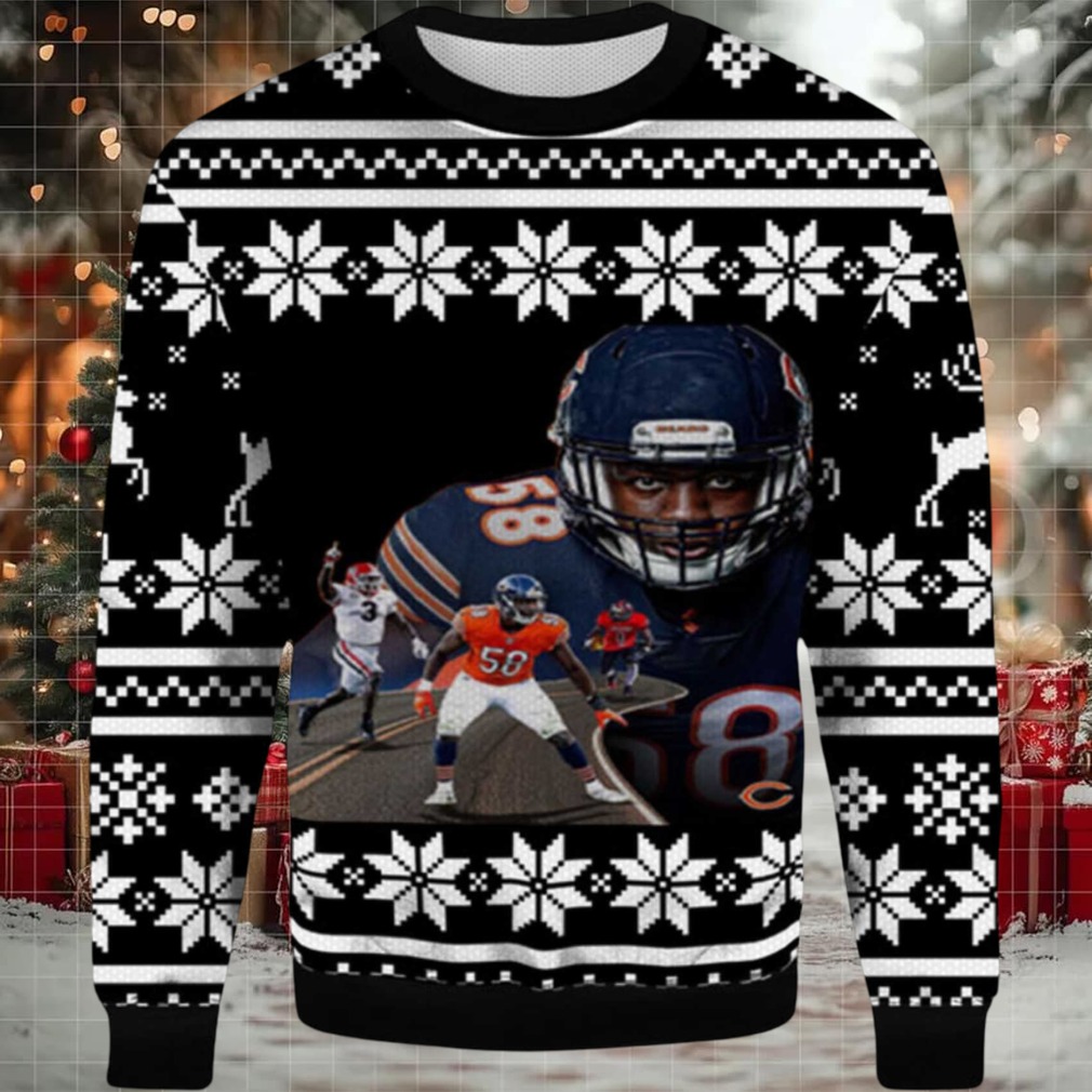 2025 Roman Smith Chicago Bears Ugly Christmas Sweater