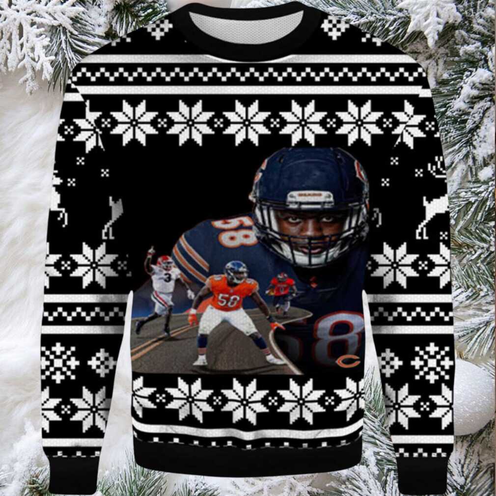 2025 Roman Smith Chicago Bears Ugly Christmas Sweater