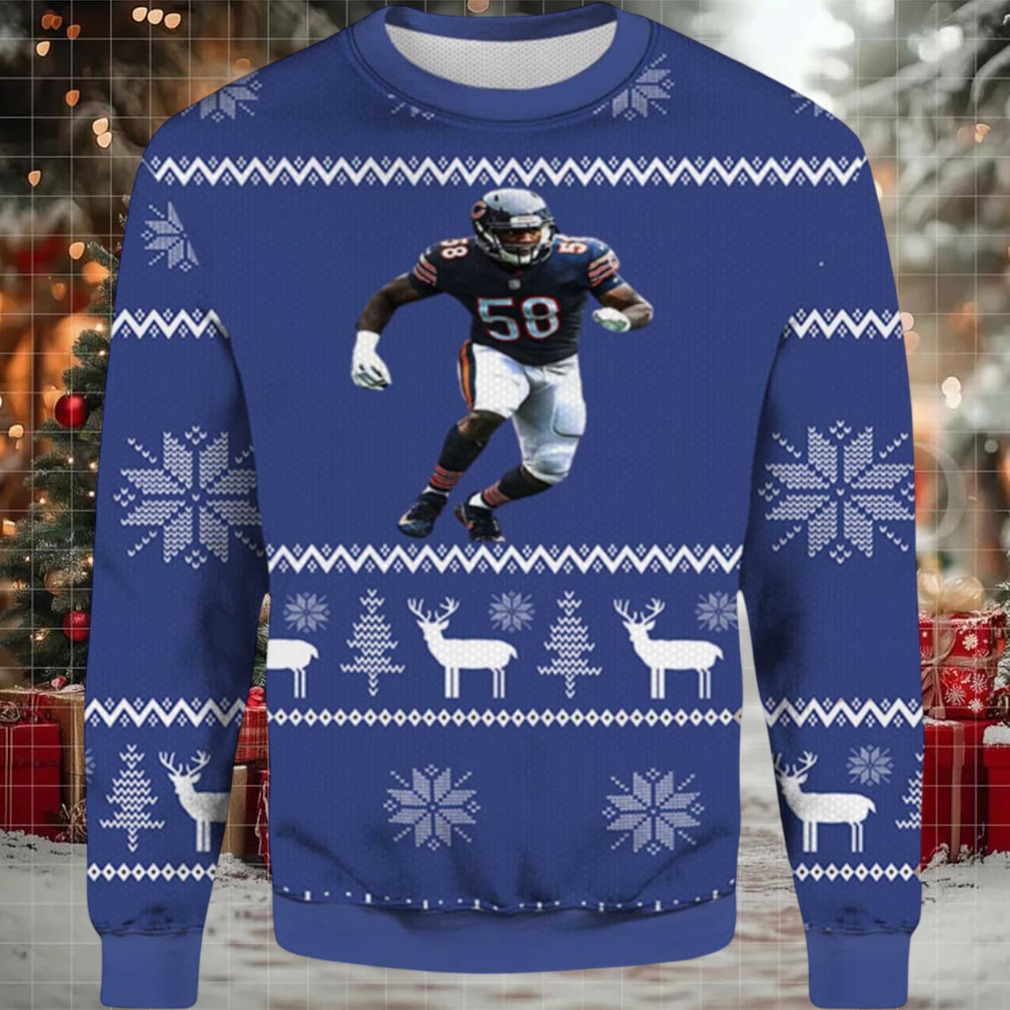 2025 Roquan Smith Chicago Bears Ugly Christmas Sweater 2025 Roquan Smith Chicago Bears Ugly Christmas Sweater
