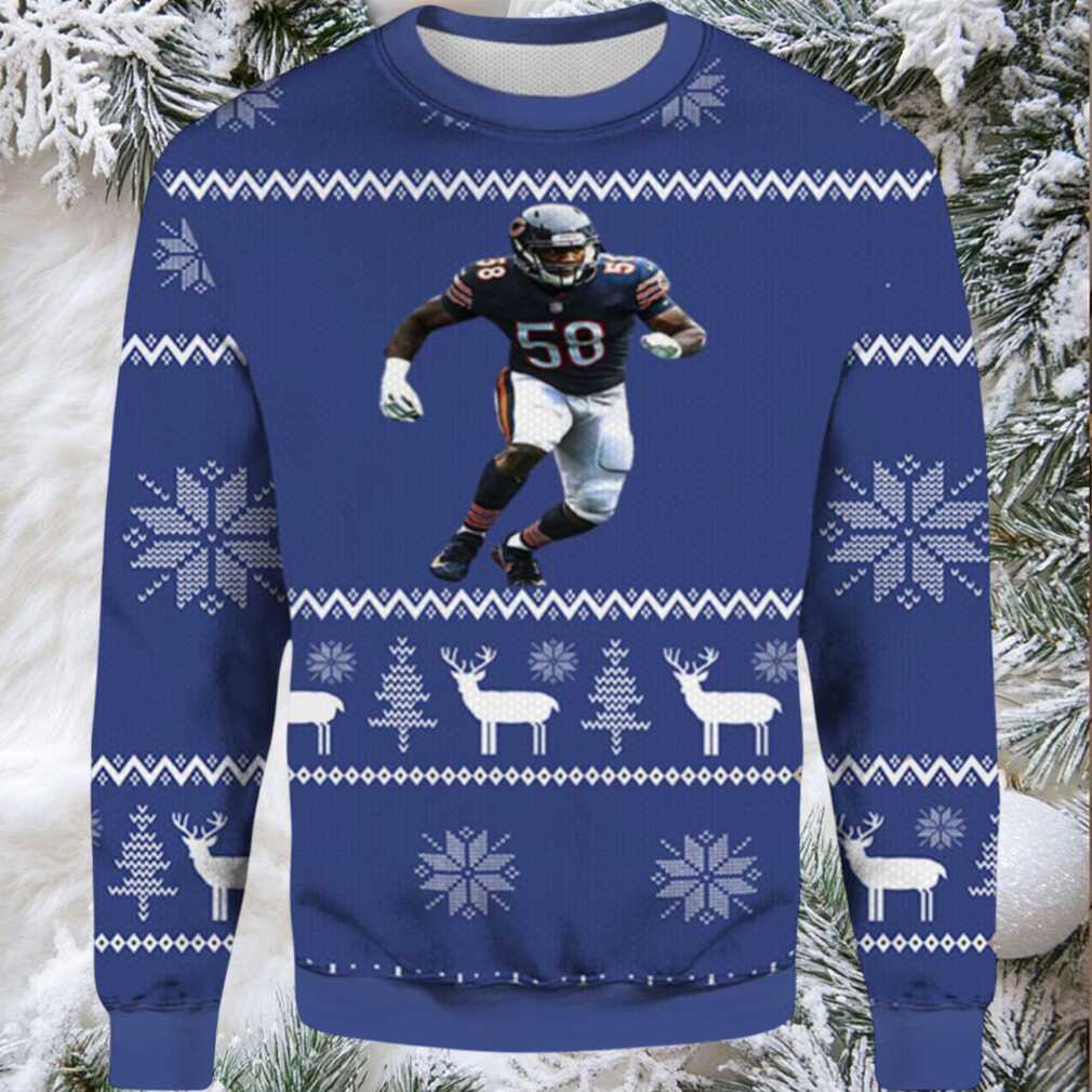 2025 Roquan Smith Chicago Bears Ugly Christmas Sweater 2025 Roquan Smith Chicago Bears Ugly Christmas Sweater