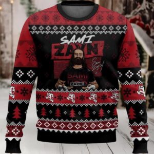 2025 Sami Zayn Christmas Ugly Sweater