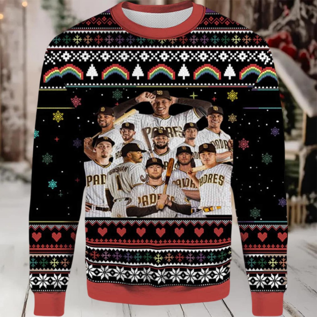 2025 San Diego Padres Team Roster Ugly Christmas Sweater 2025 San Diego Padres Team Roster Ugly Christmas Sweater