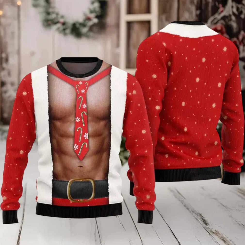2025 Santa Abs Body Ugly Christmas Sweater 2025 Santa Abs Body Ugly Christmas Sweater