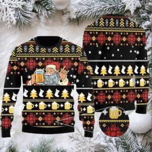2025 Santa Beer Christmas Ugly Christmas Sweater