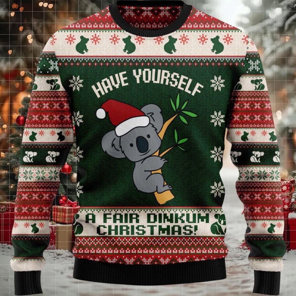 2025 Santa Koala Christmas Ugly Sweater
