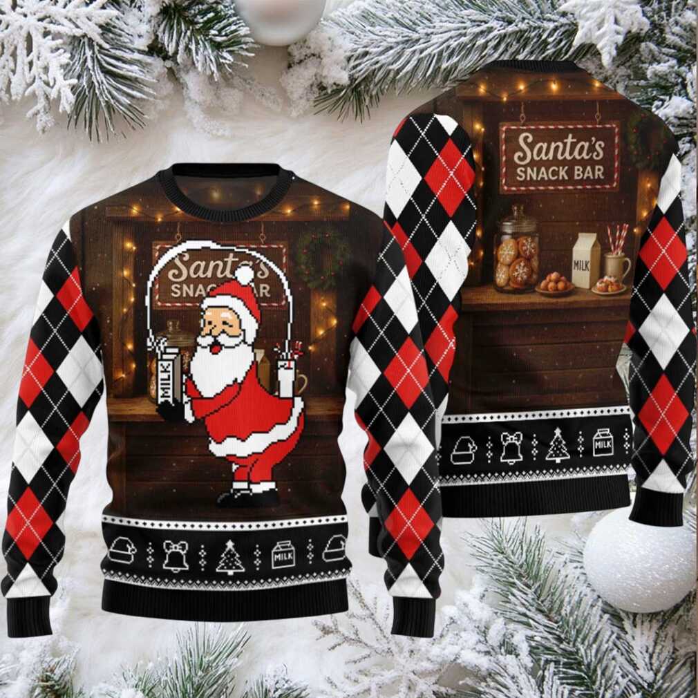 2025 Santa’s Snack Bar Christmas Ugly Sweater