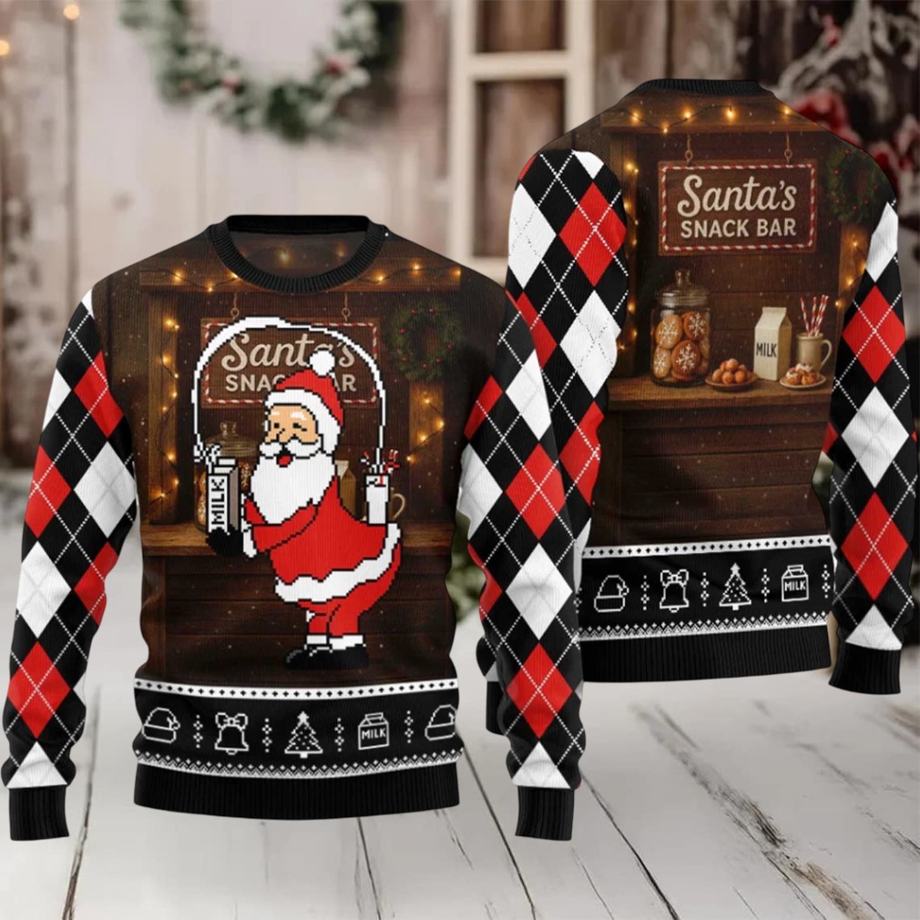 2025 Santa’s Snack Bar Christmas Ugly Sweater 2025 Santa’s Snack Bar Christmas Ugly Sweater