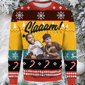 2025 Slaaam Diego Padres Ugly Christmas Sweater