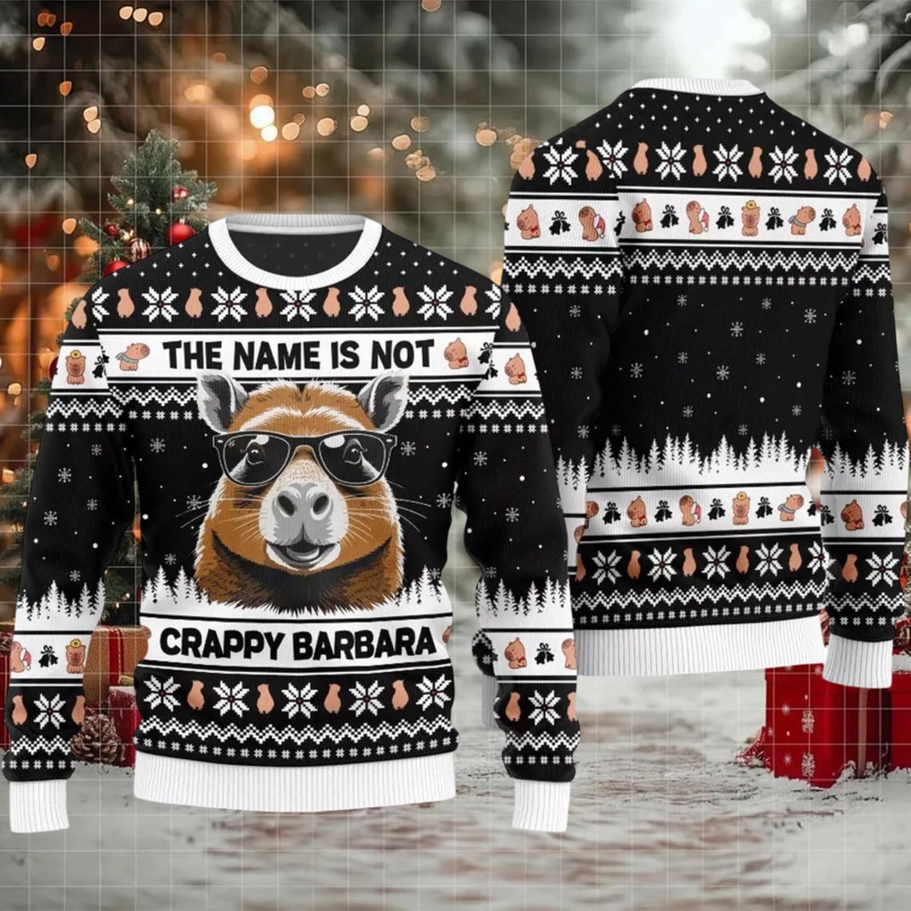 2025 The Name Is Not Capybara Ugly Christmas Sweater