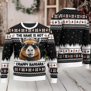 2025 The Name Is Not Capybara Ugly Christmas Sweater