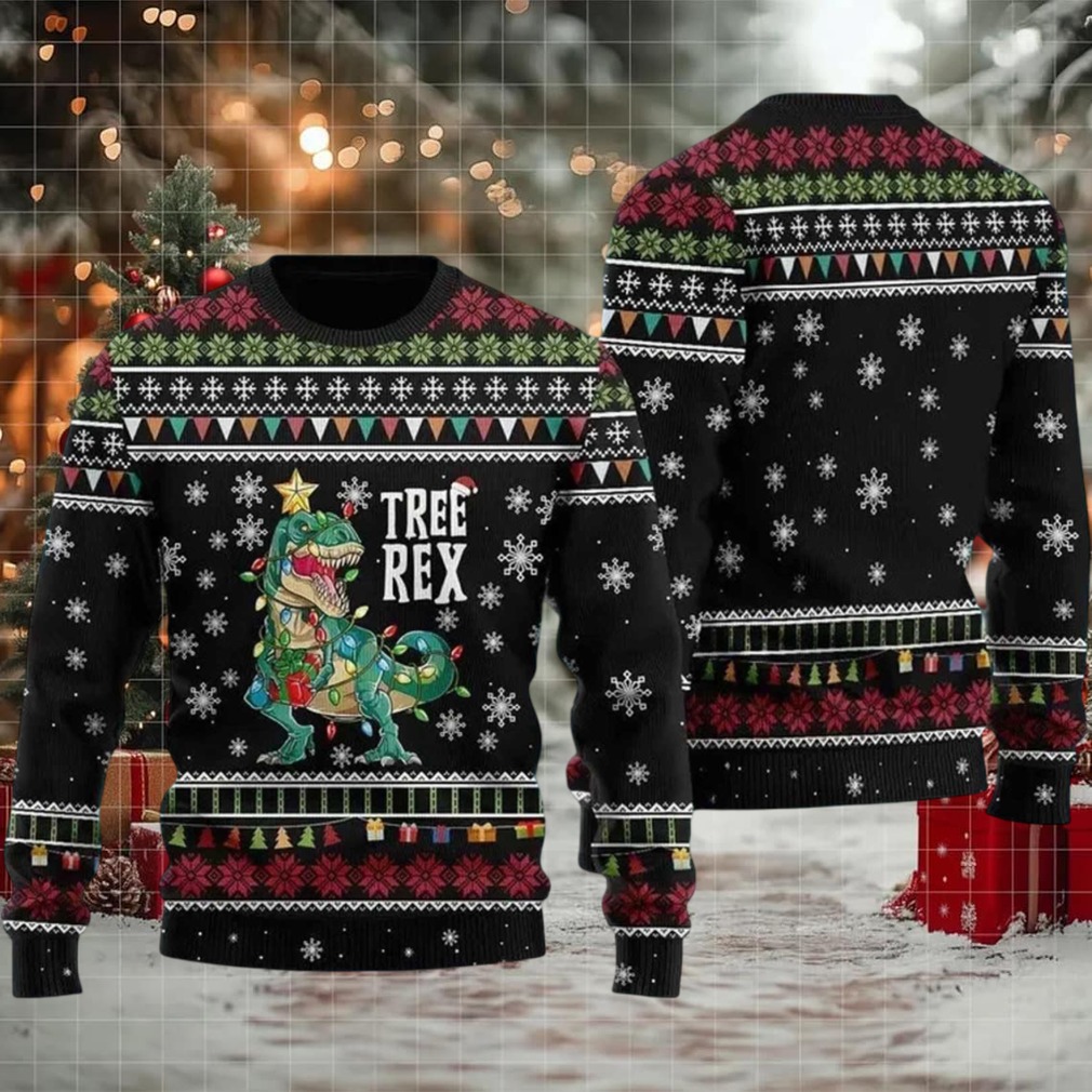 2025 Tree Rex Ugly Christmas Sweater