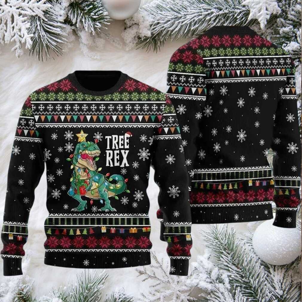 2025 Tree Rex Ugly Christmas Sweater