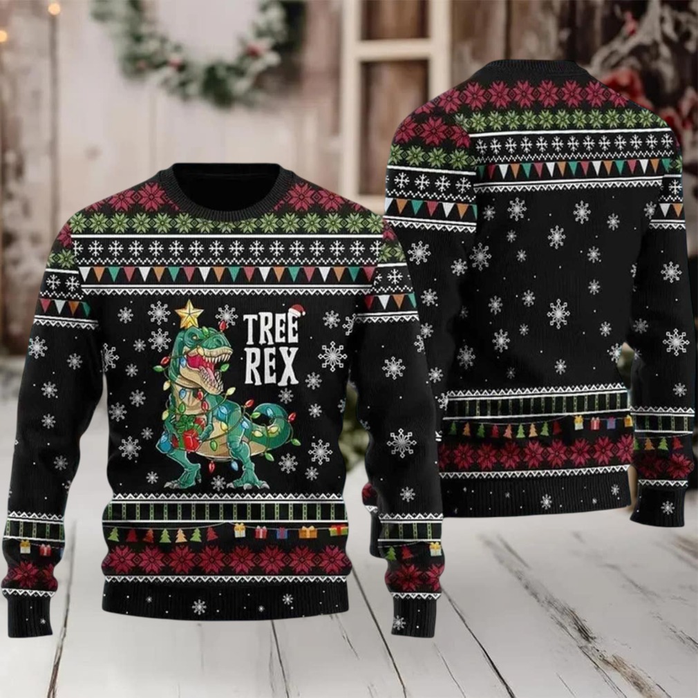 2025 Tree Rex Ugly Christmas Sweater 2025 Tree Rex Ugly Christmas Sweater
