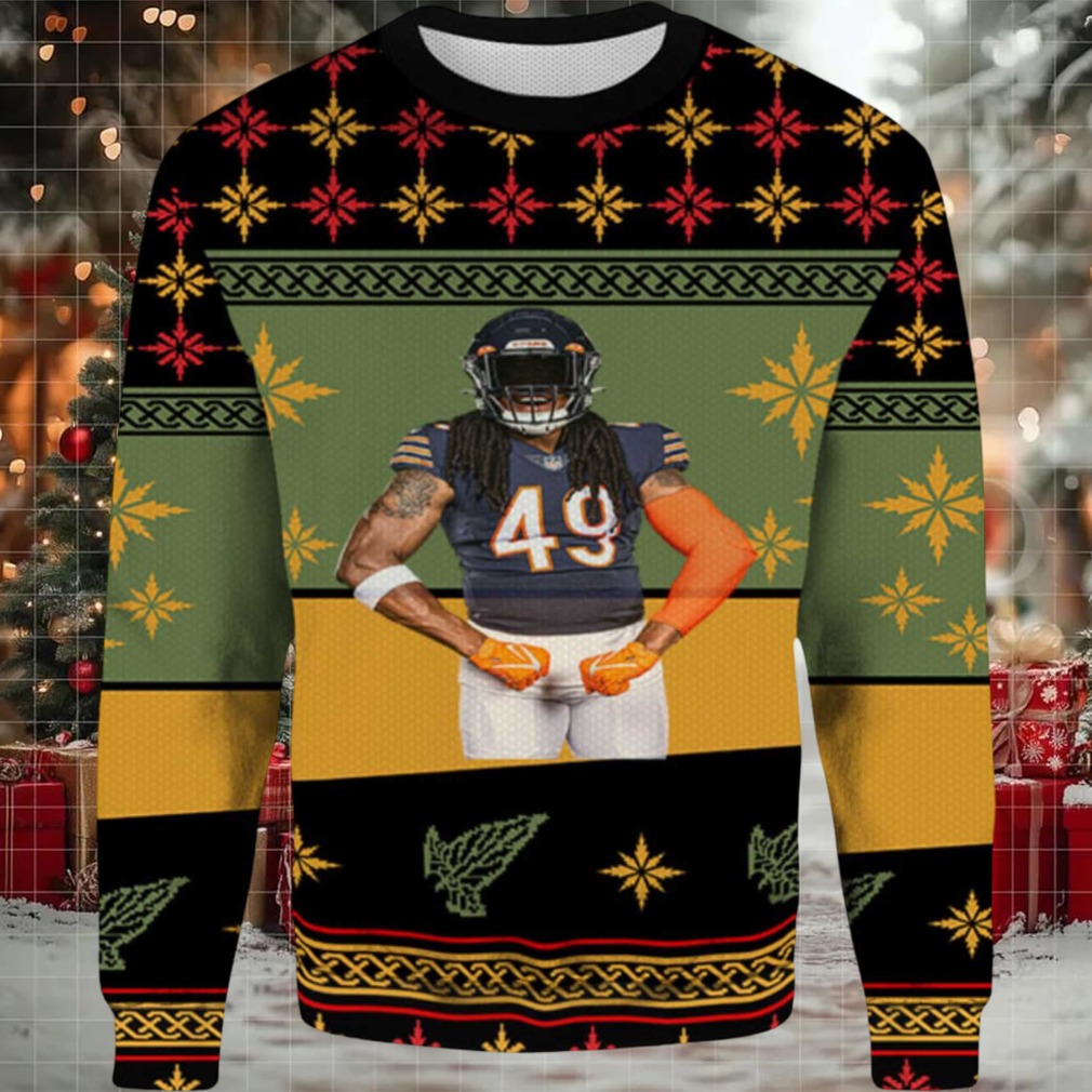 2025 Tremaine Edmunds Chicago Bears Ugly Christmas Sweater