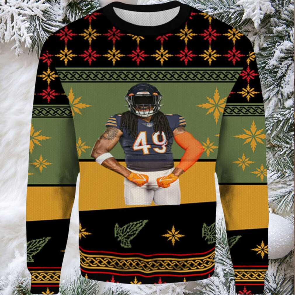2025 Tremaine Edmunds Chicago Bears Ugly Christmas Sweater