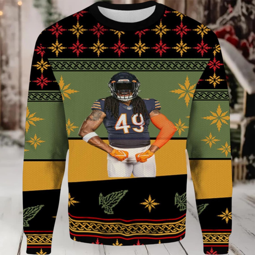 2025 Tremaine Edmunds Chicago Bears Ugly Christmas Sweater 2025 Tremaine Edmunds Chicago Bears Ugly Christmas Sweater