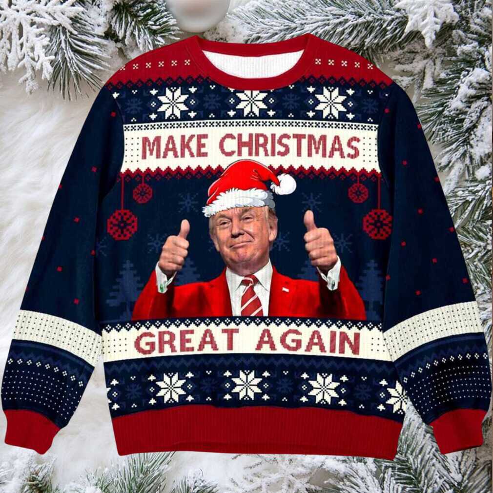 2025 Trump Maga Make Christmas Great Again Ugly Christmas Sweater