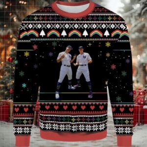 2025 Two Star Of New York Yankees Ugly Christmas Sweater