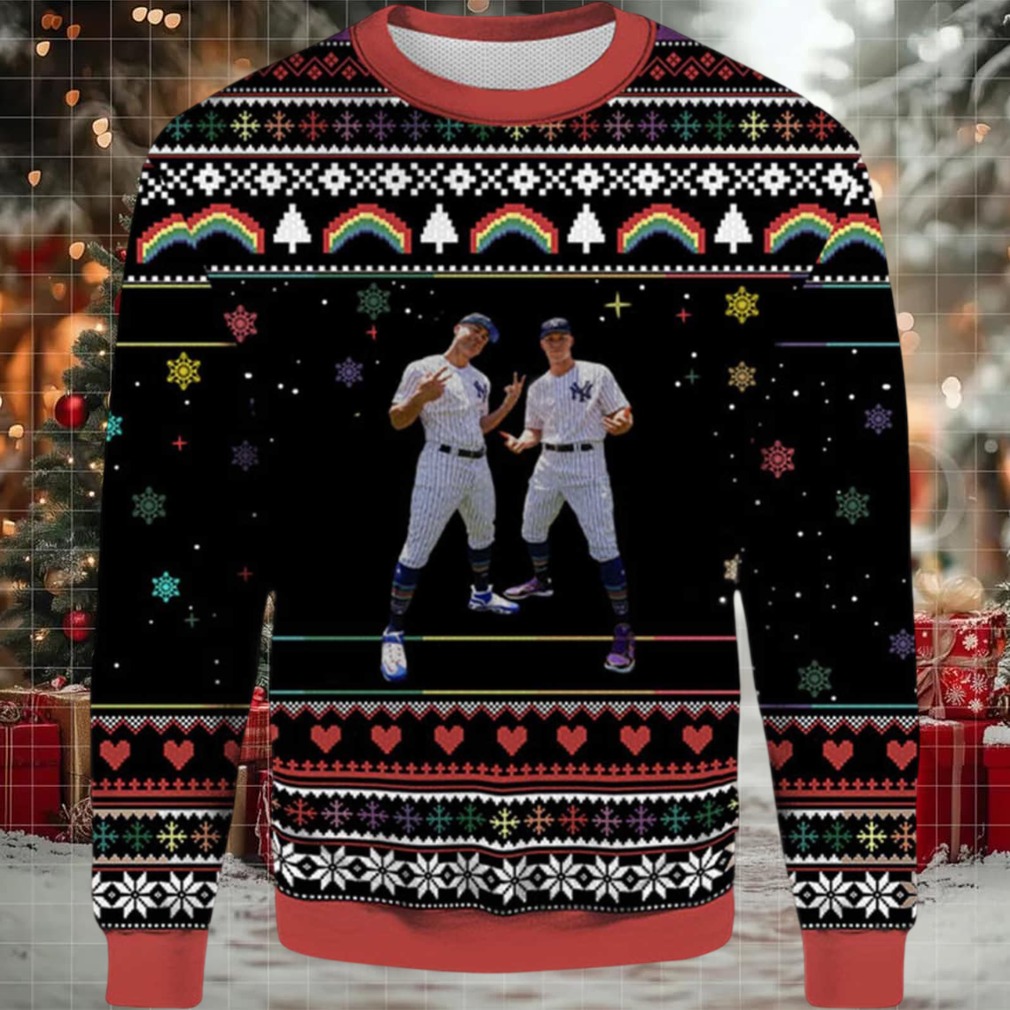 2025 Two Star Of New York Yankees Ugly Christmas Sweater
