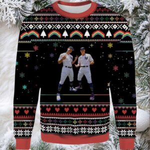 2025 Two Star Of New York Yankees Ugly Christmas Sweater
