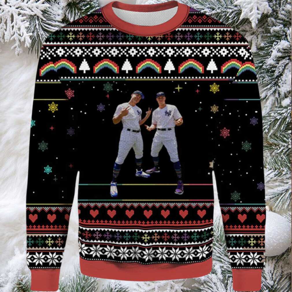 2025 Two Star Of New York Yankees Ugly Christmas Sweater