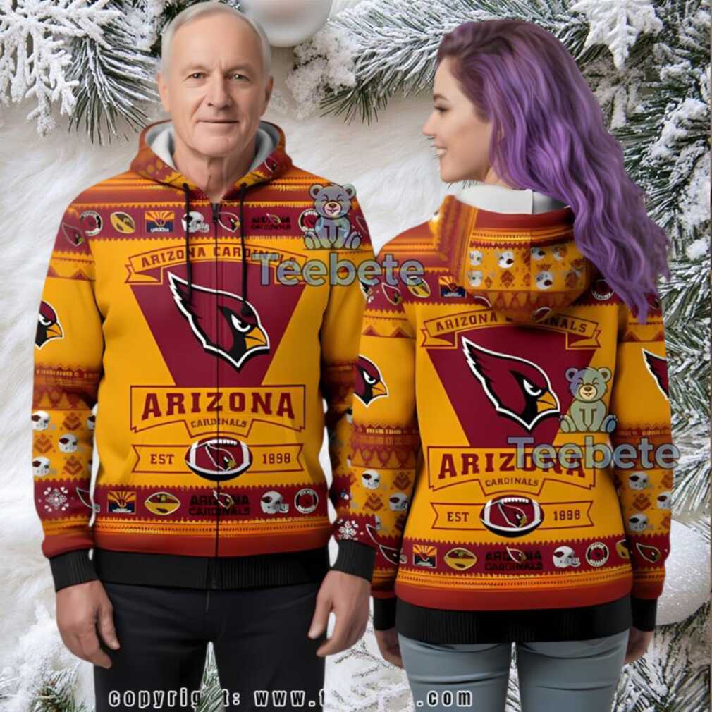 Personalized Arizona Cardinals Ugly 3D Hoodie Youth Personalized Arizona Cardinals Ugly 3D Hoodie Youth