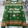 2025 Merry Kissmyass Green Knitted Sweater