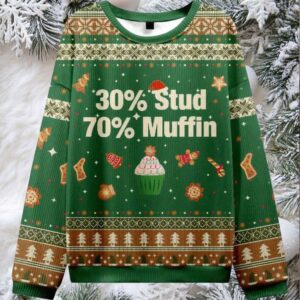 30％ Stud 70％ Muffin Ugly Christmas Sweater