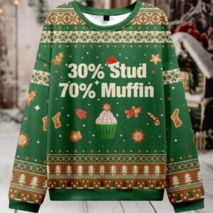 30％ Stud 70％ Muffin Ugly Christmas Sweater