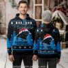 Carolina Panthers Santa Hat Christmas 3D Ugly Hoodie Print Carolina Panthers Santa Hat Christmas 3D Ugly Hoodie Print