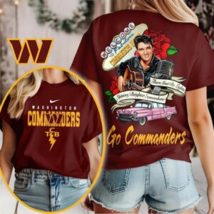 Washington Commanders NFL Elvis Presley Rose Shirt