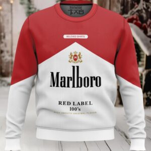 Marlboro Red Label 100’s Ugly Christmas Sweater