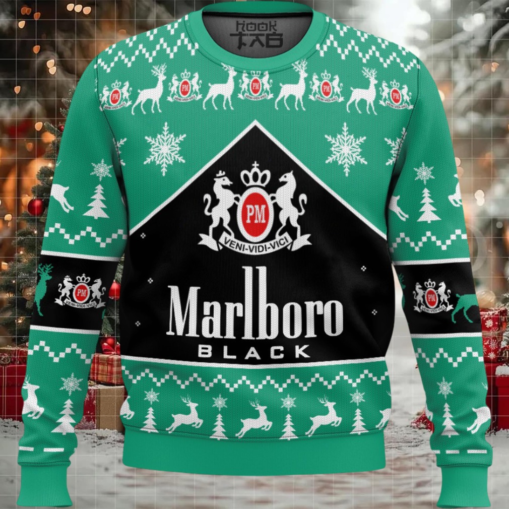 Marlboro Black Menthol Ugly Christmas Sweater Marlboro Black Menthol Ugly Christmas Sweater