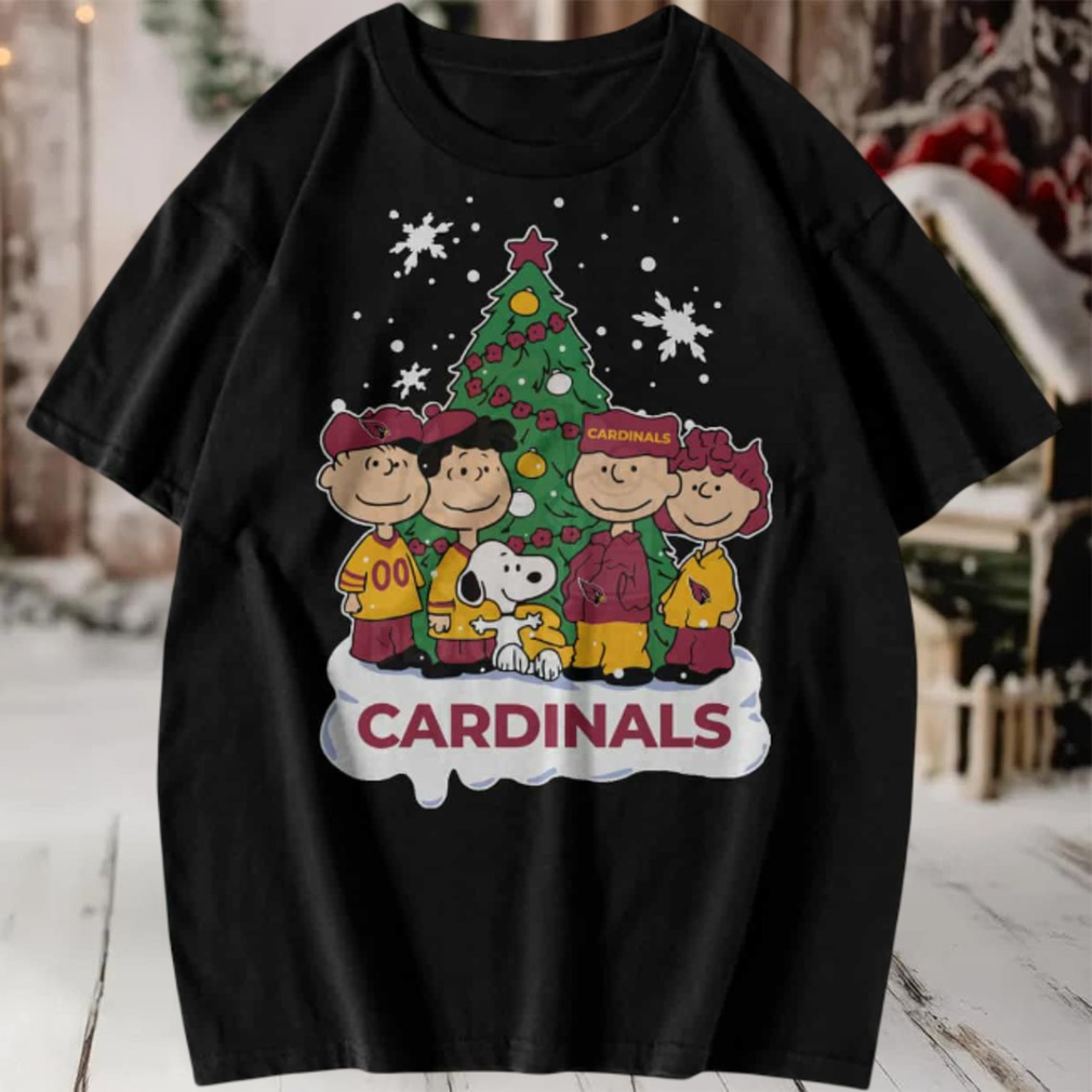 Peanuts Gang Cardinals Christmas Tree T Shirt Peanuts Gang Cardinals Christmas Tree T Shirt