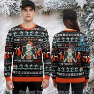 Rick And Morty Prison Rick Ugly Christmas Sweater Black Cheap