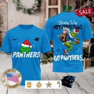 Carolina Panthers NFL Grinch Dr. Seuss Stealing Wins Not Christmas Shirt