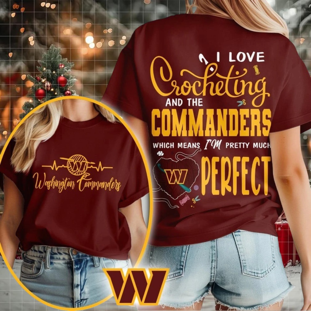 Washington Commanders NFL I Love Crocheting Shirt