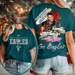 Philadelphia Eagles NFL Elvis Presley Rose Shirt