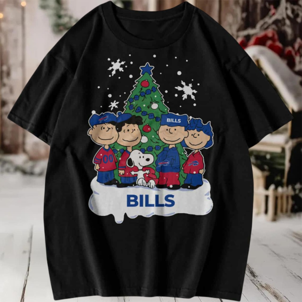 Peanuts Gang Buffalo Bills Christmas T Shirt Peanuts Gang Buffalo Bills Christmas T Shirt