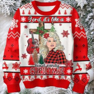 A Holly Dolly Parton Christmas Ugly Sweater