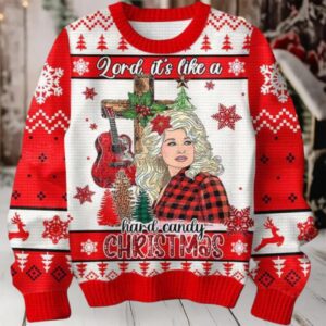 A Holly Dolly Parton Christmas Ugly Sweater