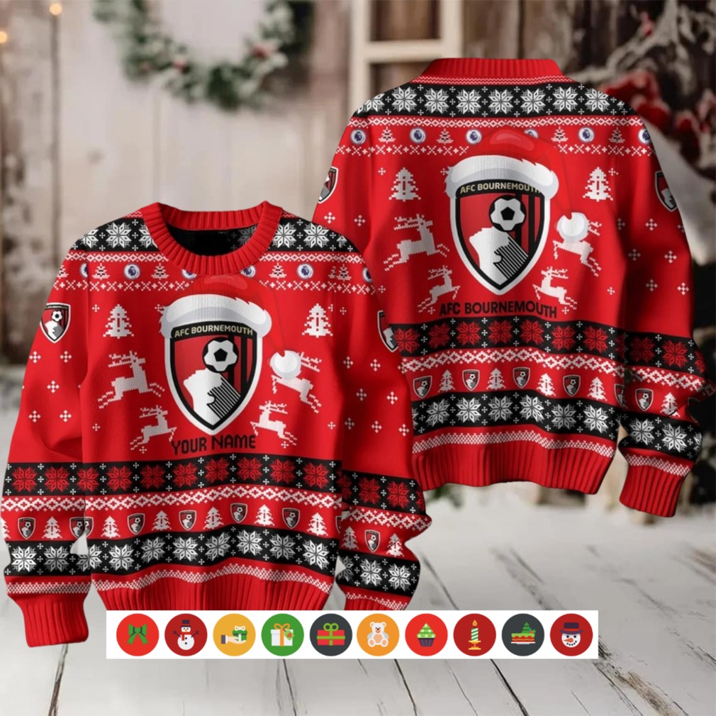 A.F.C. Bournemouth 2025 Christmas Ugly Sweater A.F.C. Bournemouth 2025 Christmas Ugly Sweater